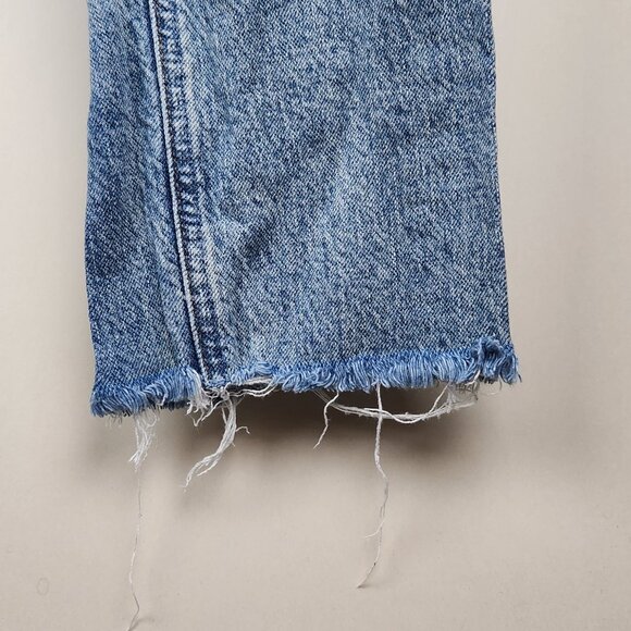 Reformation Liza Ultra High Rise Straight Jeans Raw Hems in Malta sz 26 - Picture 4 of 8
